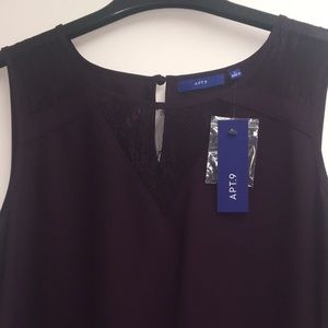 KOHLS APT 9 LACE SLEEVELESS TOP